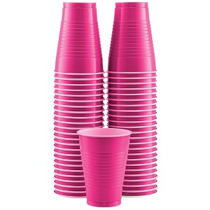 SparkSettings Disposable Plastic Cups 12oz, 50 Pack - 1 of 4