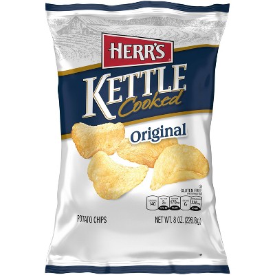 Herr's Original Kettle Cooked Potato Chips - 8oz : Target