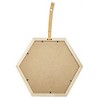 FURNIinspire Decorative Wall Mirrors Geometric Hexagon Mirror for Modern Home Accent, beige brown, 15.5"*3"*2.5" - 3 of 4