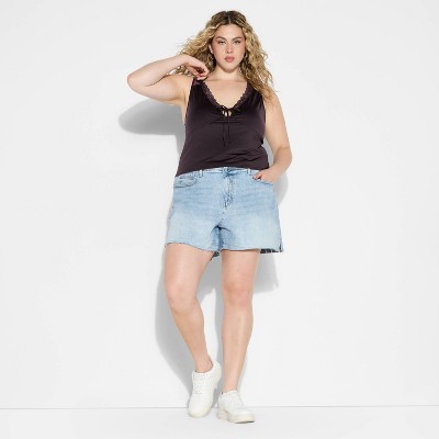 Women's Tie-Front Lace Tank Top - Wild Fable™