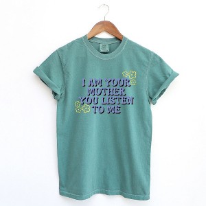 Simply Sage Market Women's I Am Your Mother Short Sleeve Garment Dyed Tee - 1 of 2