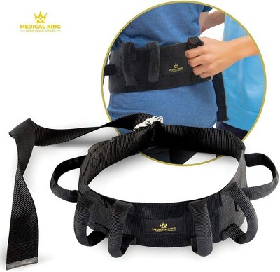 Transfer Belt Fle to unlock - 50" holds up 500 LBS - Gait Belt With 6 Handles, Great Lift Belt for Elderly, Therapy and Handicap - MedicalKingusa