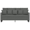 vidaXL 2-Seater Sofa in Dark Gray- Comfortable Living Room Furniture with Sturdy Metal Frame and Polyester Fabric❱ - 2 of 4