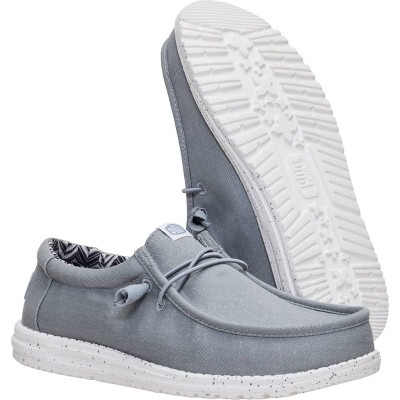 HEYDUDE Men Wally Stretch Canvas , Light Grey, 11 — фото 4