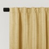 Chenille Solid Room Darkening Back Tab Curtain Single Panel - 3 of 4