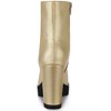 Allegra K Women's Platform Front Zip Chunky Heel Ankle Boots - 3 of 4