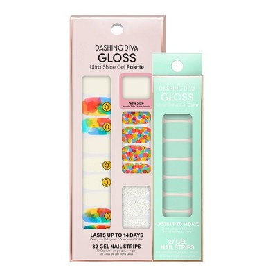 Dashing Diva Gloss Ultra Shine Gel Mani Bundle - Smiley Face and Iced Mint