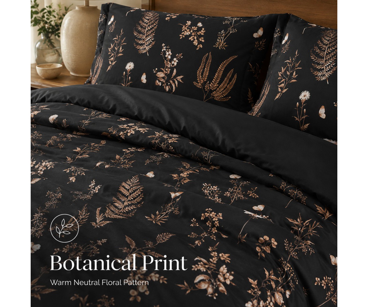 Комплект с одеялом Bedsure Comforter Set Queen Size - Cute Floral Bedding Comforter Set, цвет: С принтом — фото 2
