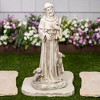 Northlight St. Francis Of Assisi with Animals Outdoor Garden Statue - 20" - 2 of 4