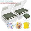 Sorbus Hanging File Organizer Bins Clear Plastic Stackable for Document Storage - 4 of 4