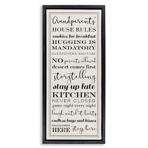 Stupell Industries Grandparents House Rules, 11" x 25" - 1 of 4