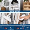 Modern Living Room Rug, Large Washable Striped Accent Carpet, Non-Slip, Stain-Resistant Low-Pile Foldable Floor Mat for Dining Room - 4 of 4
