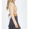 Women's LONGSLEEVE KNIT TIE BACK CROP TOP - LE LIS - image 4 of 4