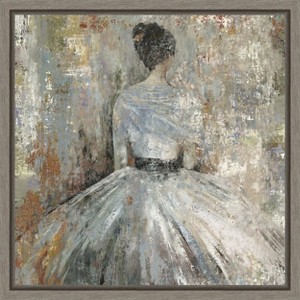 Amanti Art In Waiting (Woman in Dress) by Aimee Wilson Canvas Wall Art Print Framed 16 x 16-in. - 1 of 4