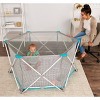 Regalo My Play 6 Panel Portable Play Yard with Removable Pad - Teal - 3 of 4