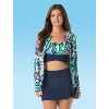 Beach House Sport Long Sleeve Zip Up Front Rash Guard - 2 of 2