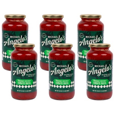 Michael Angelos Nonna's Secret Tomato Basil Sauce - Case of 6/24 oz