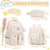 Kawaii Girls Backpack for School with Convertible Shoulder Tote Bag, Cute Teenage Multiple Pockets Backpack for Primary, Elementary High School - 4 of 4