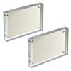 Azar Displays Acrylic Block Frame with Metal Back Plate, 2-Pack - 3 of 4