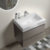 NicBex 24" Bathroom Vanity with Sink, One-piece Wall Mounted Vanity, Bathroom Cabinet Storage with 2 Spacious Drawers for Bathroom - 4 of 4
