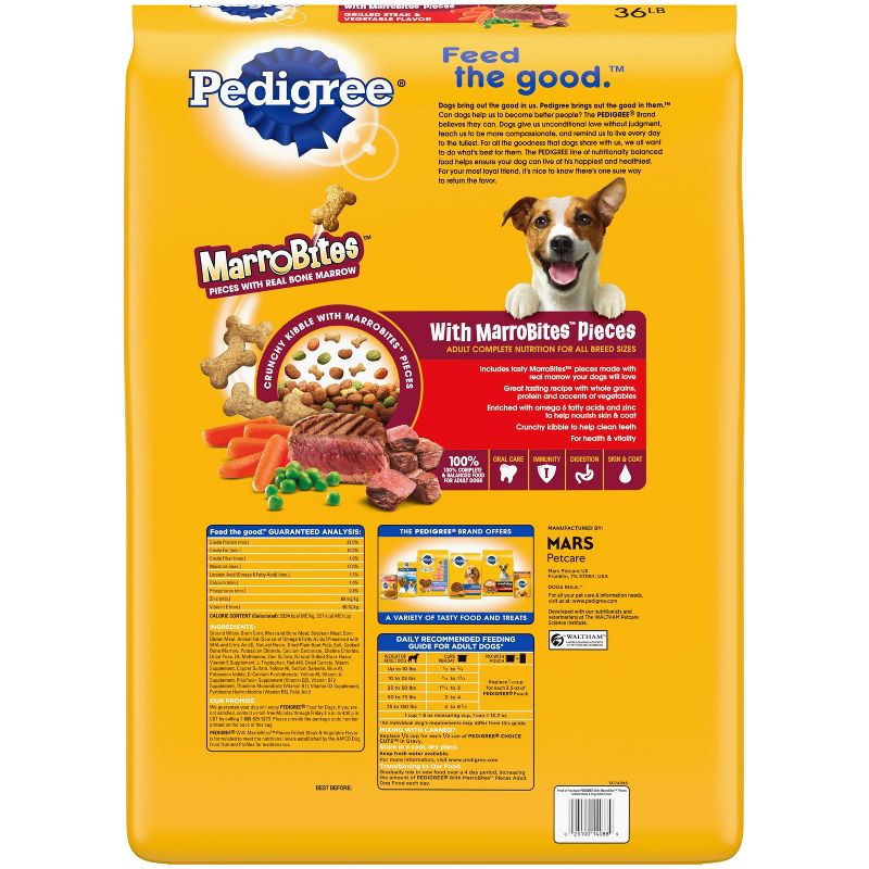 Pedigree Adult Marrobites Pieces with Real Marrow and Vegetable Dry Dog Food , 3 of 7