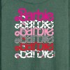 Women's - Barbie - Stacked Barbie Vday Lightweight French Terry Wide Neck Long Sleeve Shirt - 2 of 4
