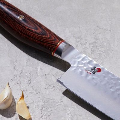 Miyabi Artisan 5.5-inch Stainless Steel Santoku Knife with Rosewood Handle