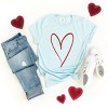 Simply Sage Market Hand Drawn Heart Short Sleeve Tee - 3 of 4