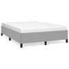 Bed Frame Light grey Polyester, Plywood, Engineered wood Queen - 2 of 4