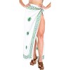 LA LEELA Women's Bikini Sarong Swimwear Cover up Summer Wraps Swimsuit Beach Wrap Valentines Gifts for Women One Size White, Solid - 2 of 4