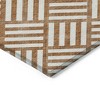 Orange And Ivory Geometric Washable Indoor Outdoor Area Rug - 4 of 4