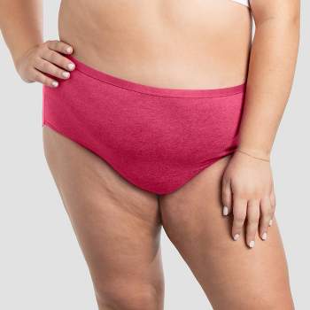 Fit for Me by Fruit of the Loom Women's Plus Size 6pk 360 Stretch Comfort Cotton Briefs - Colors May Vary
