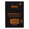 Rhodia Staplebound Notepad - Graph 80 sheets - 3 x 4 - Black cover - 3 of 4