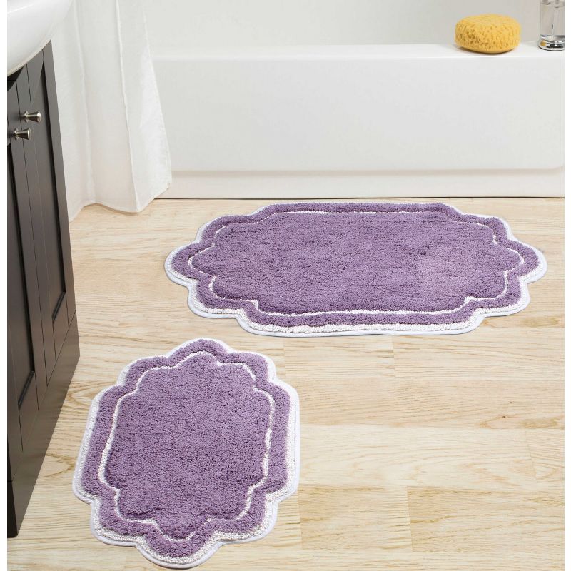 Allure Collection Cotton Tufted Set of 2 Bath Rug Set - Home Weavers, 1 of 5