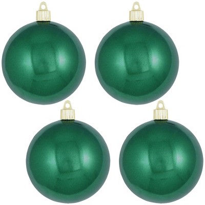 Christmas by Krebs 4ct Blarney Green Shatterproof Christmas Ball Ornaments 4" (100mm)