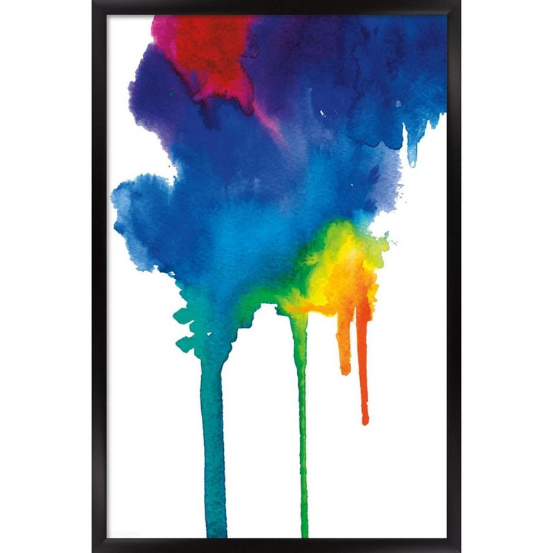 Trends International Bold Color - Rainbow Watercolor Framed Wall Poster Prints, 1 of 7