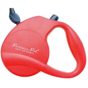 Parisian Pet 'Retractable Leash M' for Dogs & Cats – Ergonomic Handle Leash for Dogs Up to 44 lbs, Red - 1 of 1