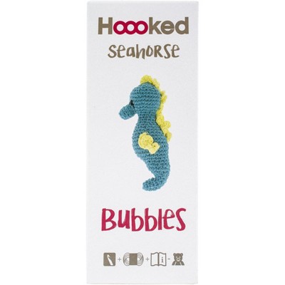 Hoooked Seahorse Bubbles Yarn Kit W/Eco Barbante Yarn-Lagoon