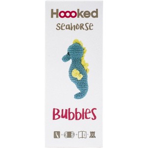 Hoooked Amigurumi DIY Kit W/Eco Barbante Yarn-Seahorse Bubbles - Lagoon - 1 of 4