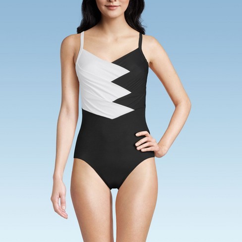 Lands end slender wrap swimsuit on sale