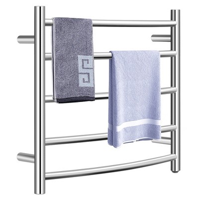 Costway Electric Heated Towel Warmer Wall Mount Drying Rack 304 Stainless Steel