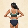 Women's Color Block Sporty Mesh Design Bikini Set - Cupshe - 4 of 4