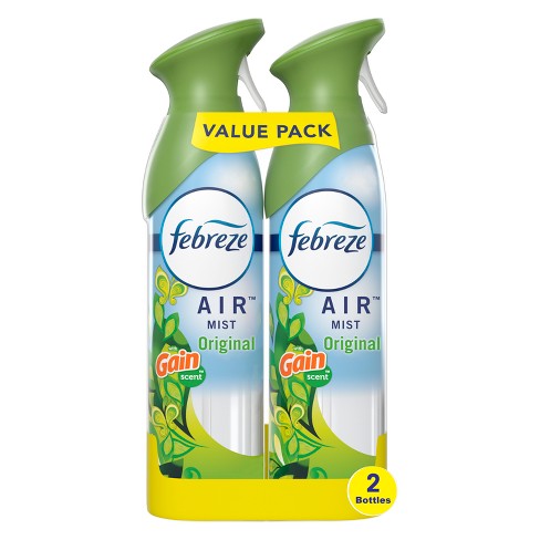 Febreze Odor-fighting Air Freshener - Gain Original Scent - 8.8oz/2pk :  Target