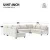 NicBex Couches for Living Room 116*92" Modular Sectional 8 Seat Sofa Chenille Reversible U-Shaped Convertible Sofa Couch with Pillows, Cream - 2 of 4