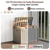 Mooxvmoo 45-Gallon Outdoor Deck Box. Lockable, Waterproof & Uv-Resistant Storage For Patio Furniture, Garden Tools, Cushions & Pool Gear - 2 of 4