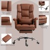 HDZNVF Executive Office Chair, PU Leather Ergonomic Office Desk Chair, Reclining and Swivel Chair with Footrest - 4 of 4