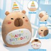 TITQWOP 15" Capybara Soft Plush Stuffed Animal Pillow Cute Capybara Toy Gift for Kids Boys Girls (Birhtday Capybara Plush Pillow) - 4 of 4