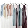 Juvale 50 Pack Long Plastic Garment Bags for Hanging Clothes, Clear Dry Cleaner Bag Covers for Gowns, Dresses, 21 x 72 In - 4 of 4