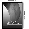 Americanflat 30x40 Poster Frame with Polished Plexiglass, Streamline Collection, Thin Border Picture Frame for Wall Display, , Black - 2 of 4