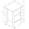 NicBex Modern Nightstand with 1 Drawer and Open Shelf Bedside Table with Storage End Table for Living Room, Bedroom - 4 of 4